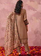 Vegaa Fashion Light Orange Georgette Embroidered Salwar Suit - Distacart
