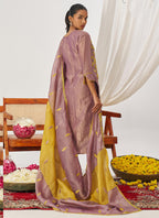 Vegaa Fashion Yellow Organza Embroidered Party Wear Suit - Distacart