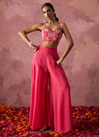 Vegaa Fashion Pink Georgette Handwork Western Wear Suit - Distacart