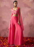 Vegaa Fashion Pink Georgette Handwork Western Wear Suit - Distacart