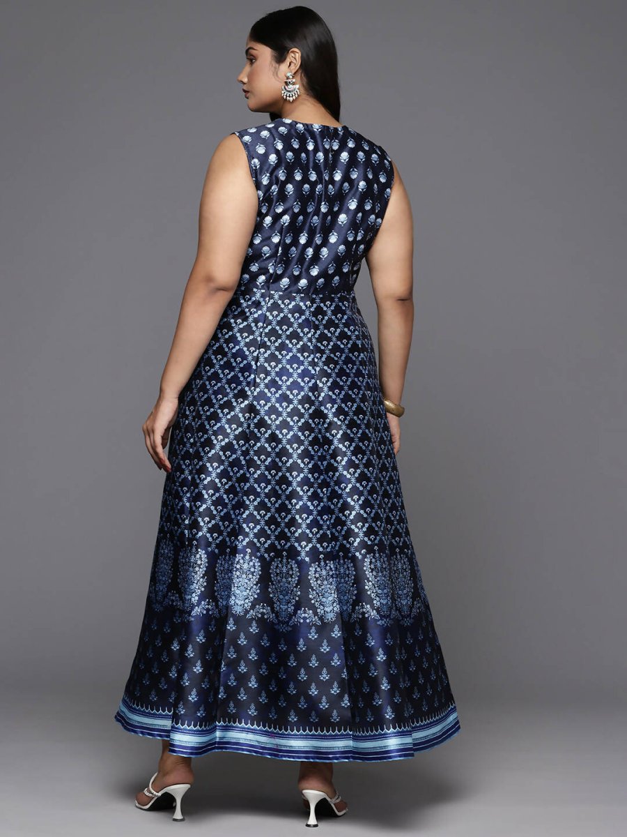 Ahalyaa Women's Traditional wear Ethnic Dress - Blue - Distacart
