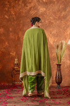 Teeya Creation Green Color Velvet Silk Embroidery Work Party Wear Suit - Distacart