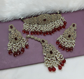 Joban Fashion Maroon Alloy Choker Set