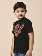 Fancode Kids Typography Printed Round Neck Sunrisers Hyderabad IPL T-Shirt