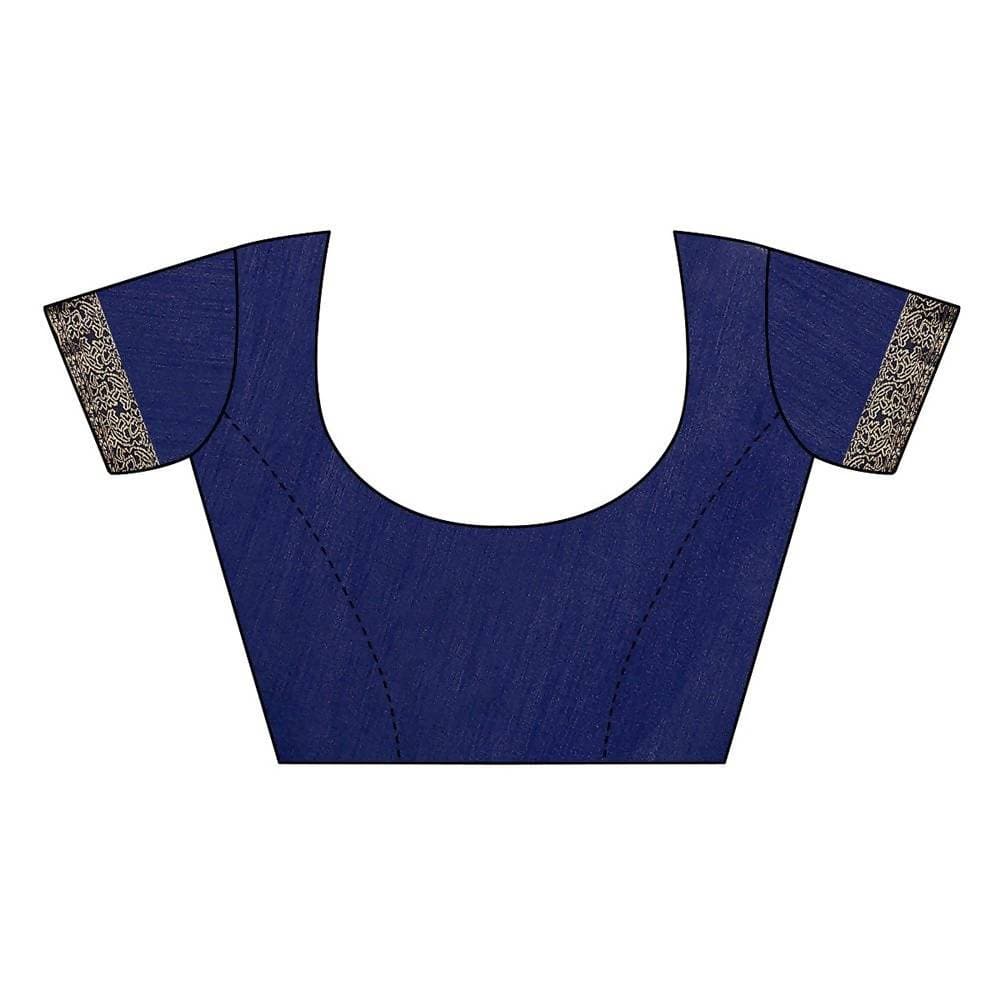 Vamika Navy Georgette Lace Work Saree (Prachi Navy)