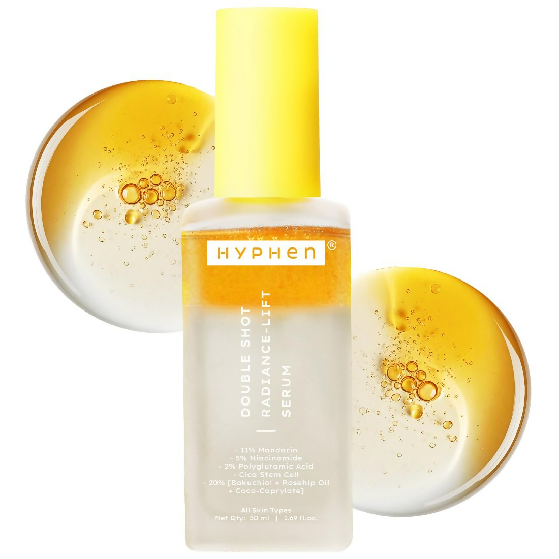 Hyphen Double Shot Face Serum with 18% Brightening & 20% Collagen - Distacart