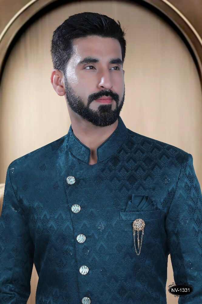 Joban Fashion Men's Blue TR Kurta with Pyjama