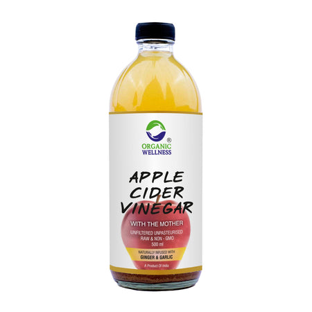 Organic Wellness Apple Cider Vinegar with Mother, Ginger & Garlic