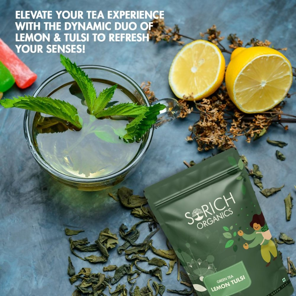 Sorich Organics Lemon Tulsi Green Tea - Distacart