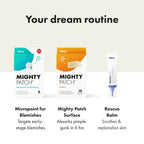 Mighty Patch Surface - Hydrocolloid Large Acne Pimple Patches Spot Treatment for Body and Larger Breakouts on Cheek, Forehead, Chin