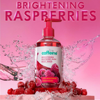 mcaffeine All Skin Brightening SPF 50 PA+++ Sunscreen Body Lotion & Wash Raspberry Combo Kit