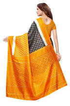 Vamika Mustard Kalamkari With Jhalar Khadi Silk Saree - Distacart