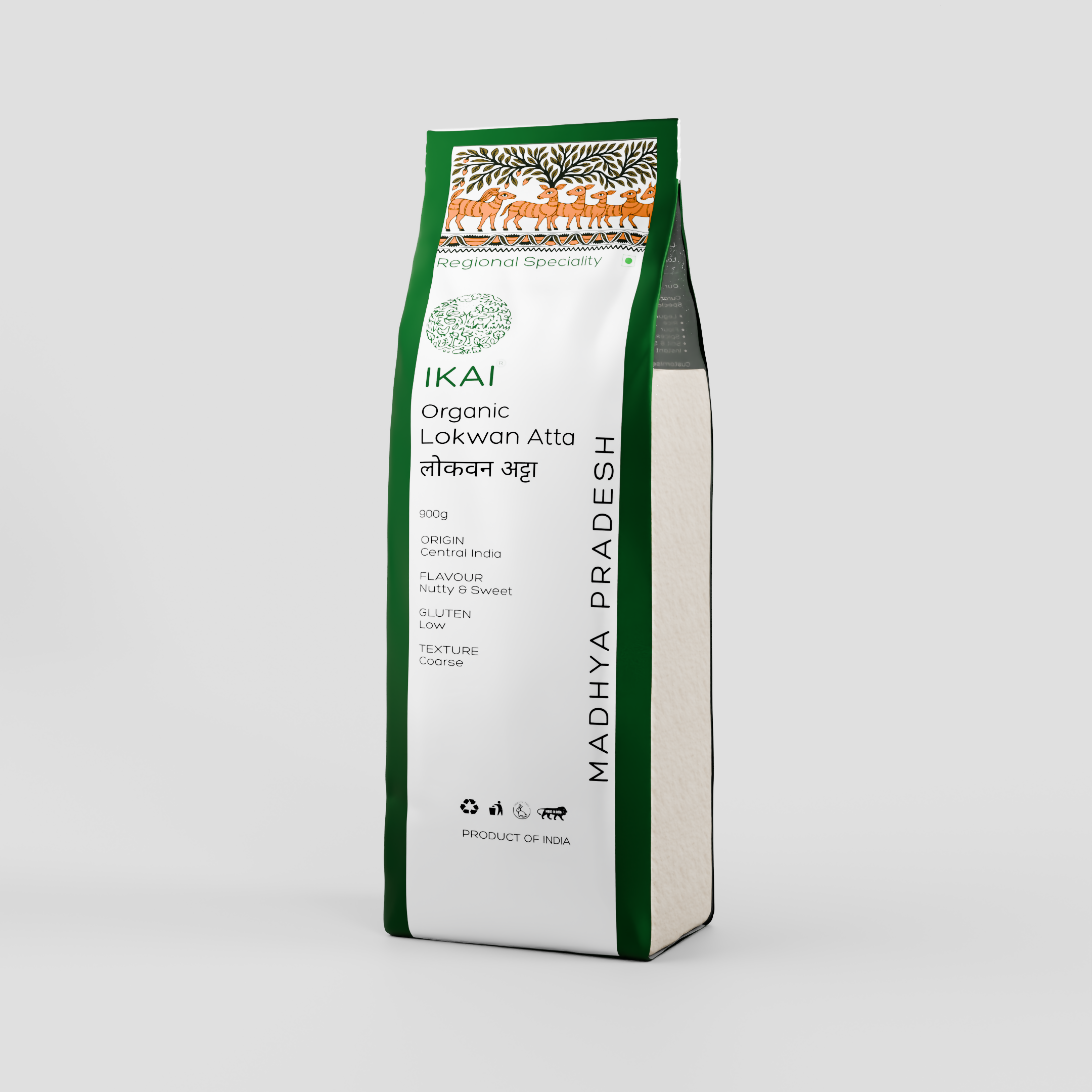 4 - Organic Lokwan Atta - 1000 gm