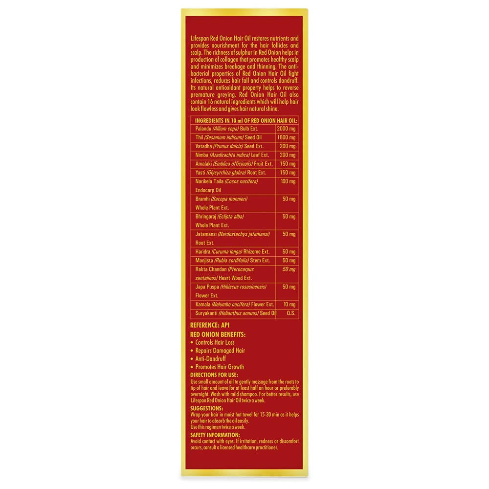 LifeSpan Red Onion Hair Oil