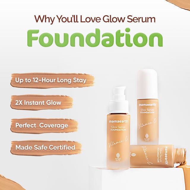 Mamaearth Glow Serum Foundation - Ivory Glow - Distacart