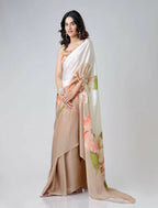 Vastranavya Chiku Freehand Floral Print Ready to Wear Saree