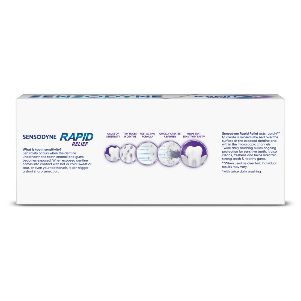 Sensodyne Toothpaste Rapid Relief - Distacart
