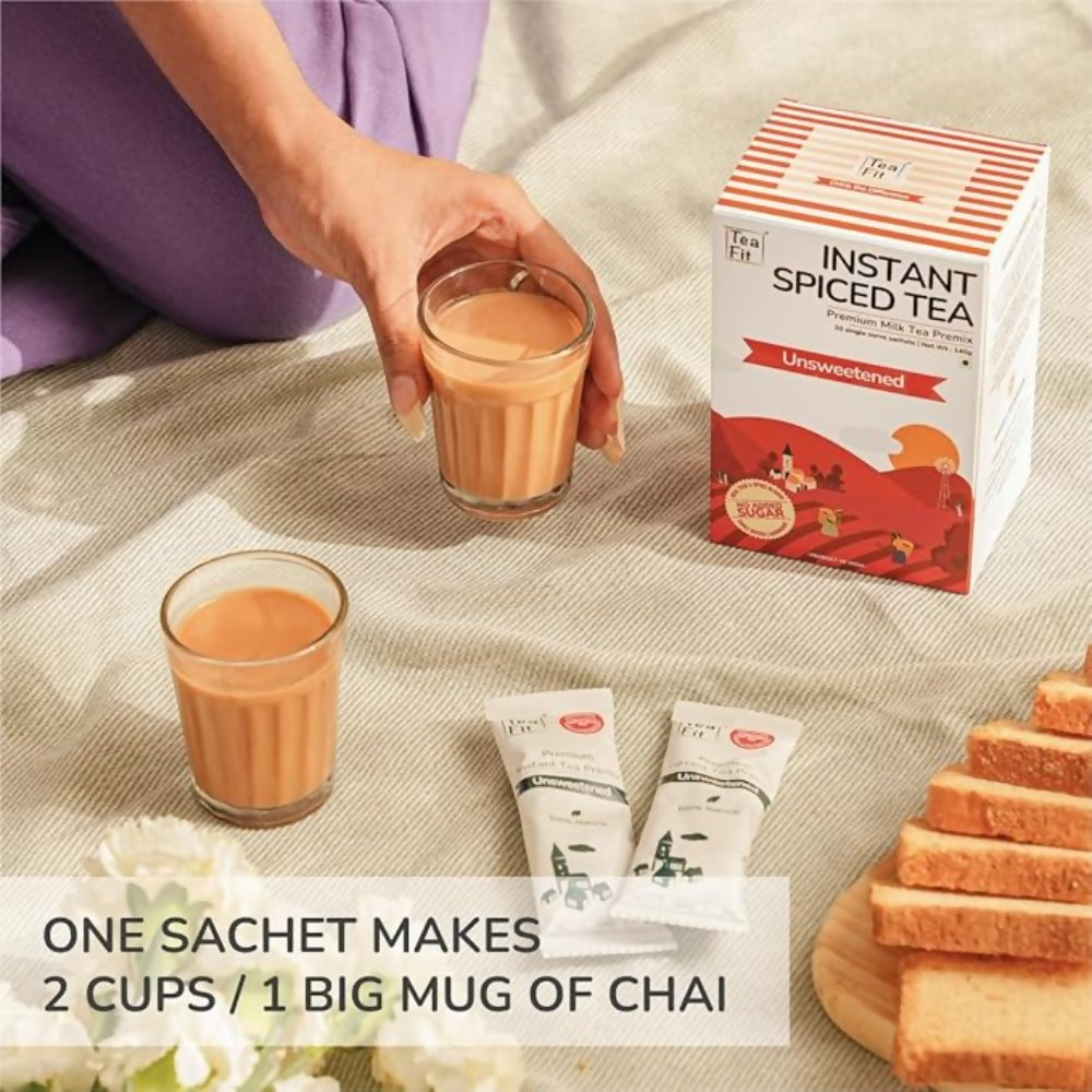TeaFit Premium NO SUGAR Instant Masala Tea Premix - Distacart