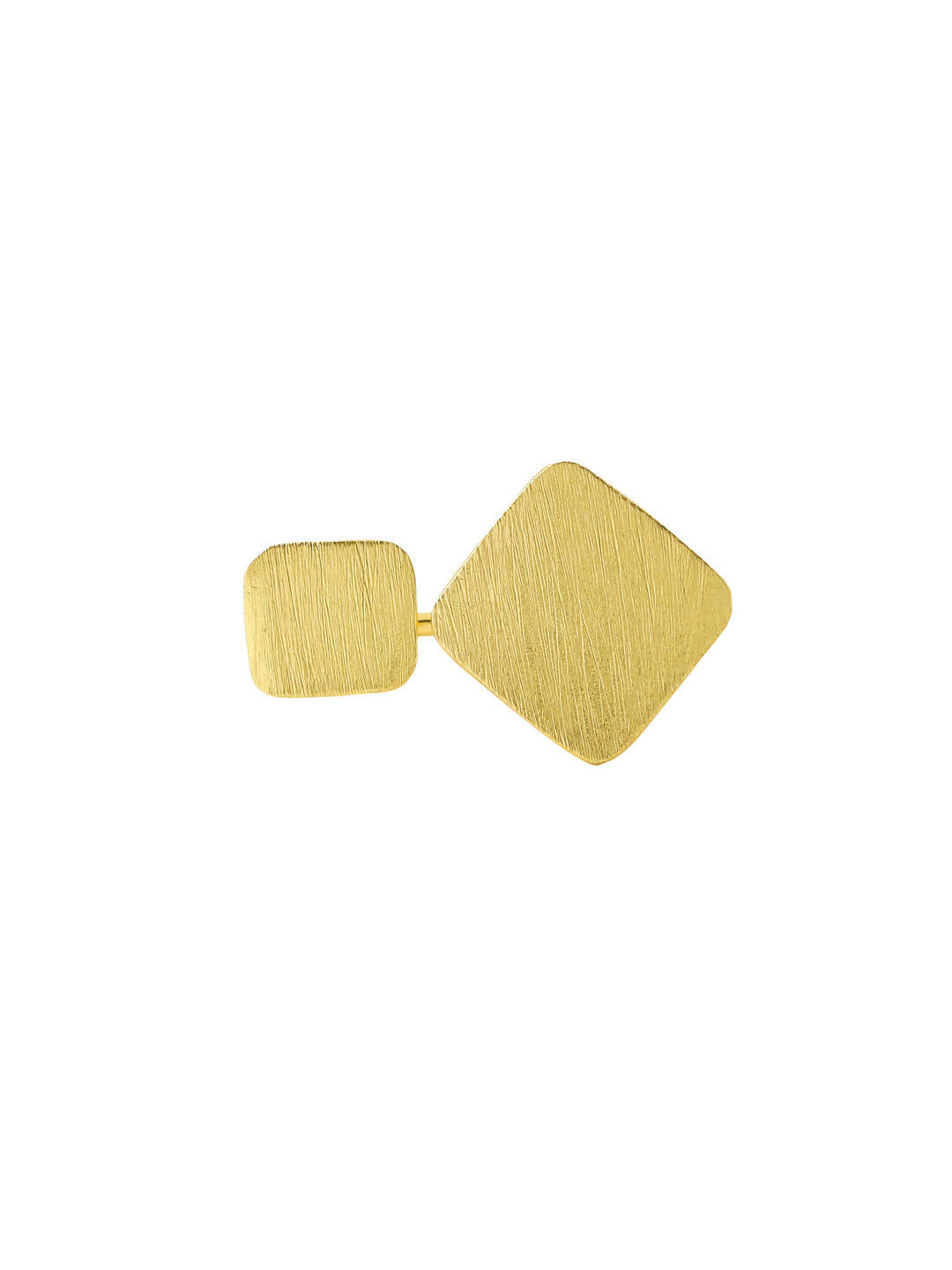 NVR Women Gold-Polished Adjustable Finger Ring