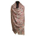 Nizalia Cashmere Fine Wool White Kani Jama Shawl