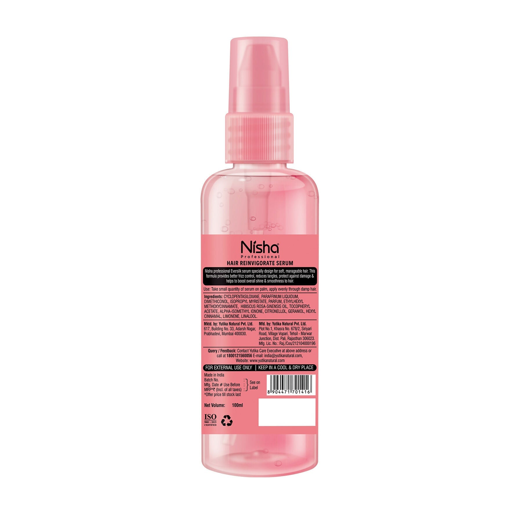 Nisha Hair Serum Eversilk Pink Hibiscus Serum - Distacart