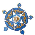 Kundan HandiKrafts Diya Rangoli Blue (Baby)