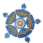 Kundan HandiKrafts Diya Rangoli Blue (Baby)