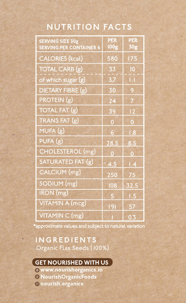 Nourish Organics Active Flax Seeds