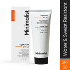 Minimalist Light Fluid Face Sunscreen with SPF 50 PA++++ - Lightweight, Water & Sweat Resistant - Distacart