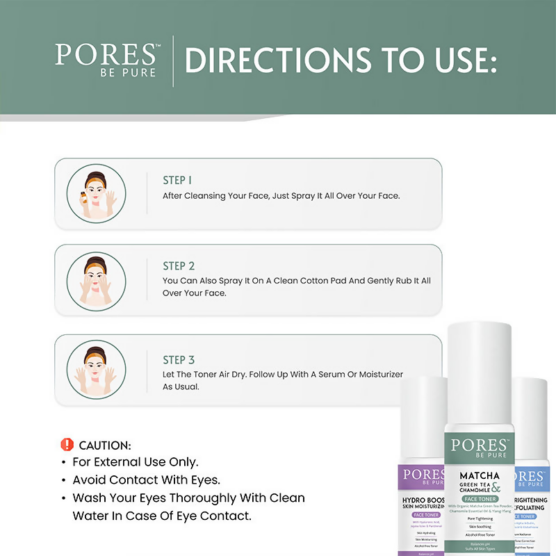 Pores Be Pure Matcha Green Tea Face Toner