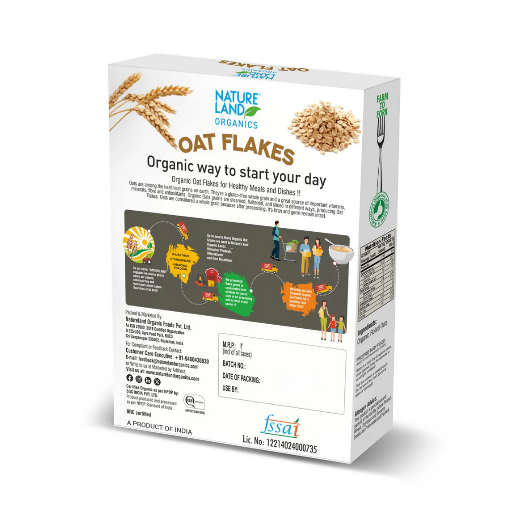 Nature Land Organics Oat Flakes