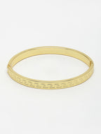 NVR Men's Gold-Plated Stainless Steel Kada Bracelet - Distacart