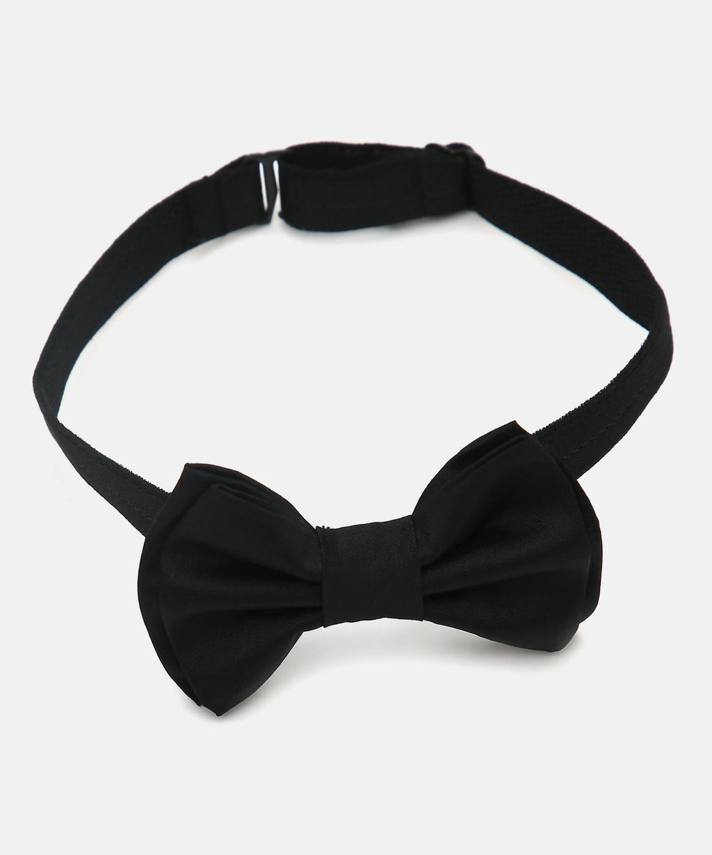 Manet Boys Solid Double Layer Bow - Black