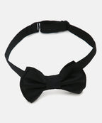 Manet Boys Solid Double Layer Bow - Black