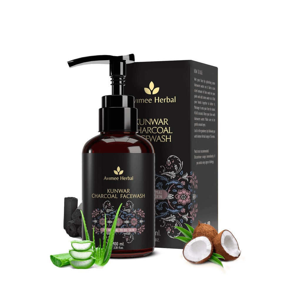Avimee Herbal Kunwar Charcoal Facewash