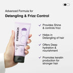 Cureskin Keratin Smooth Conditioner with Moringa, Keratin and Argan: Strenghtens and Nourishes