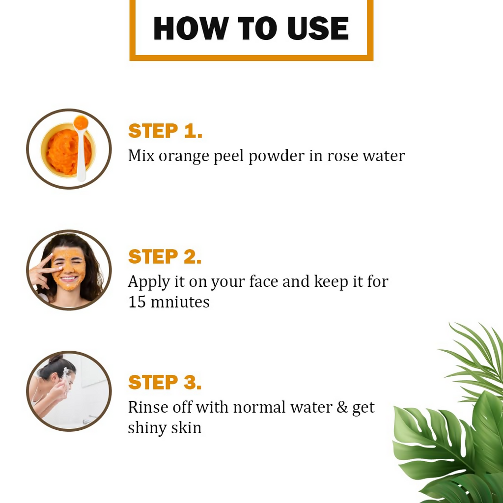 Veda Harvest Orange Peel Powder For Skin Lightening Face Pack