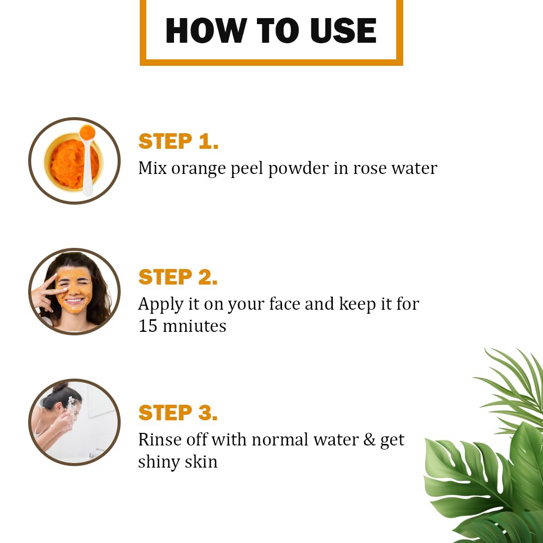 Veda Harvest Orange Peel Powder For Skin Lightening Face Pack