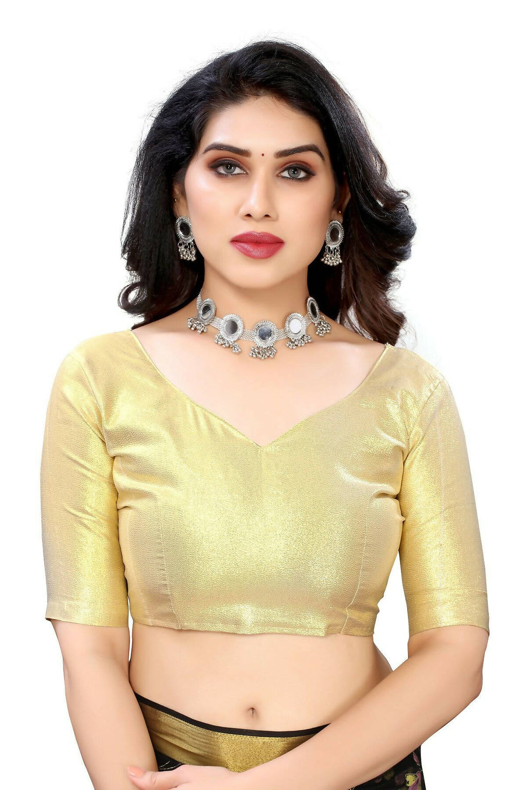 Vamika Black Printed Chiffon Saree (UJALA BLACK) - Distacart
