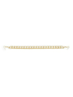 Gold-Plated White Kundan-Studded Pearl Beaded Hair Band - Ruby Raang - Distacart