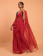 Suta Red Embellished Sequinned Pure Cotton Saree - Distacart