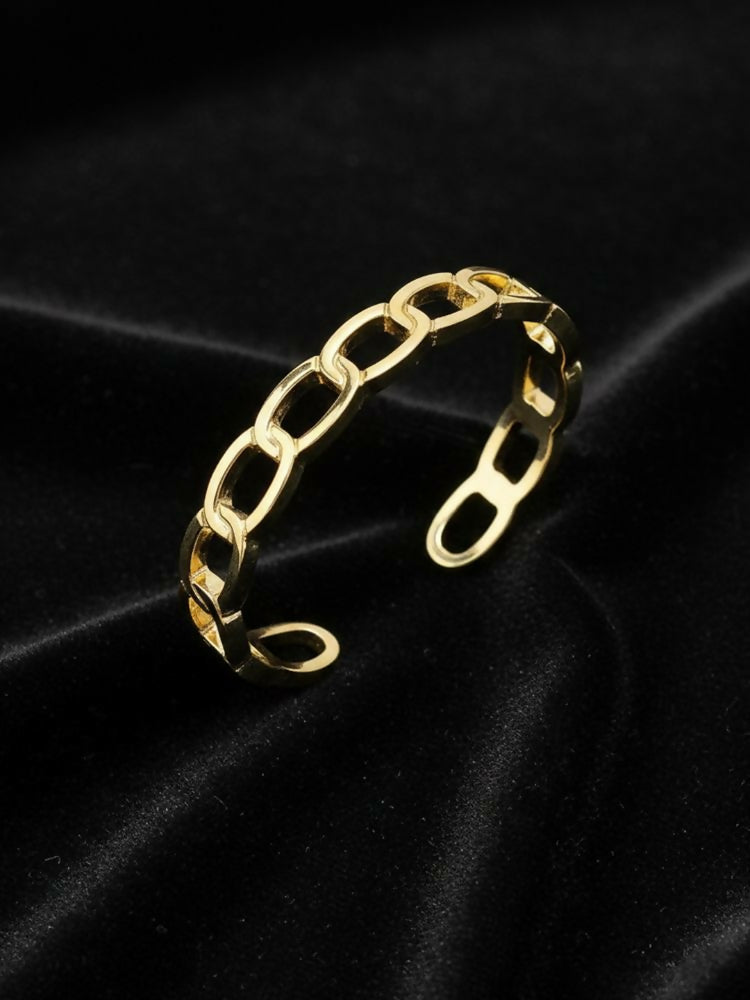 NVR Men's Gold Plated Cuff Bracelet - Distacart
