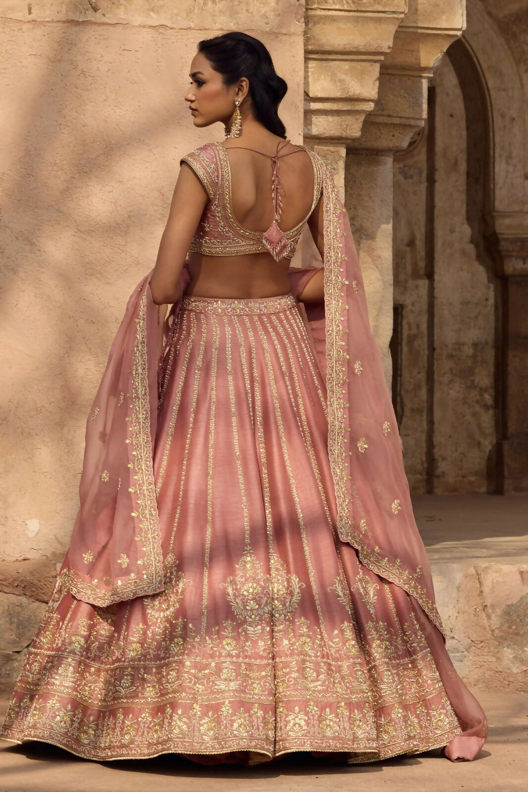 Lehenga Mart Designer Indian Wedding Lehenga Choli-Light Pink - Distacart