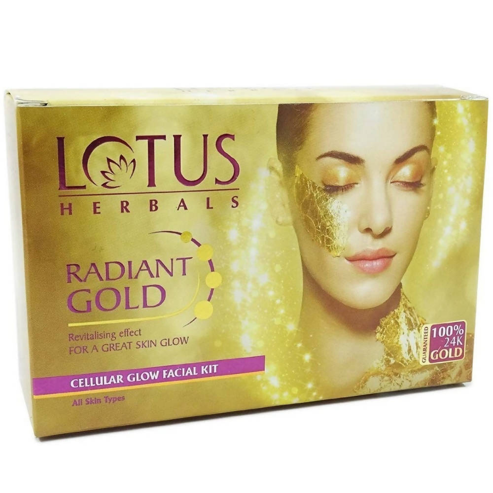 Lotus Herbals Radiant Gold Cellular Glow Facial Kit