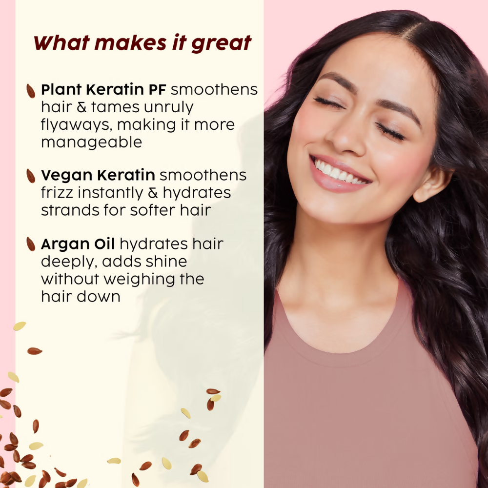 PLIX The Plant Fix Flaxseed Keratin Smoothening Anti-Frizz Serum - Distacart