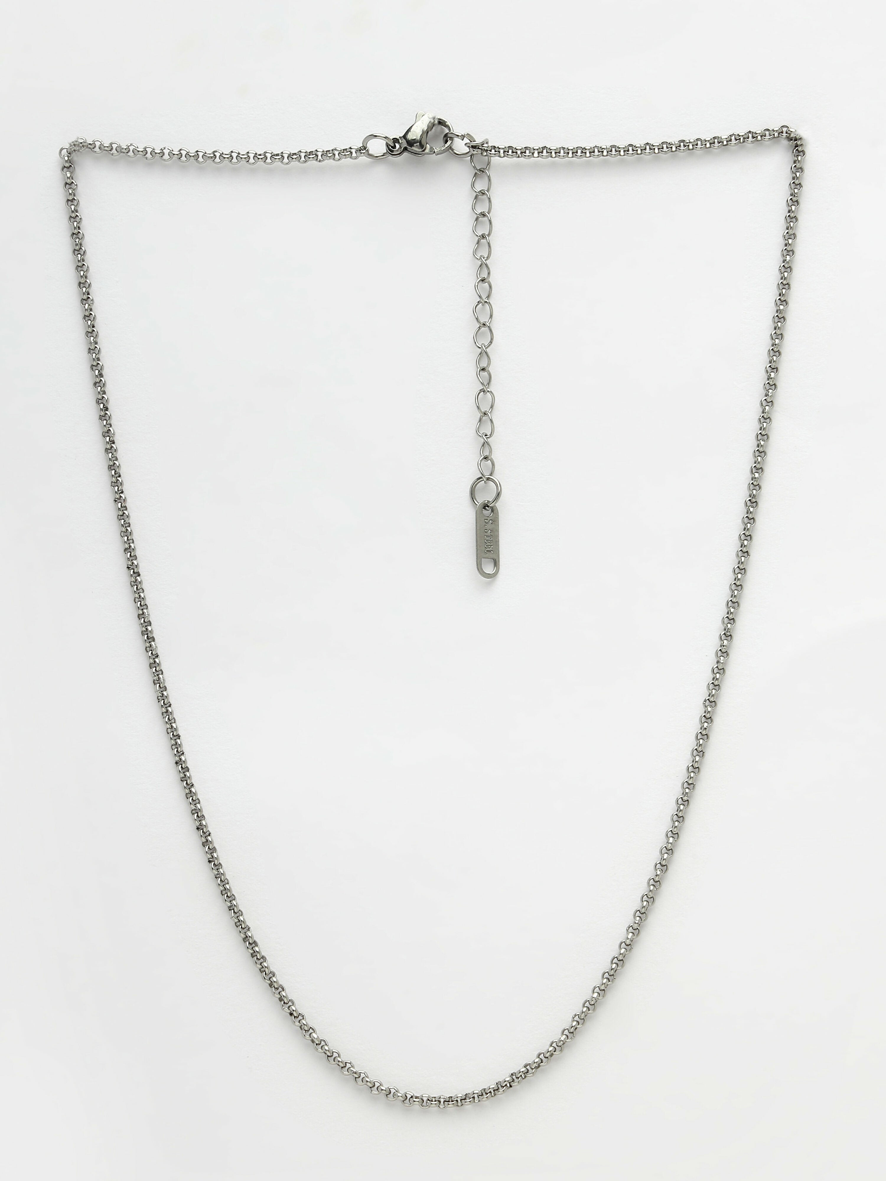 NVR Women's Set of 3 Silver-Toned German Silver Oxidised Chain