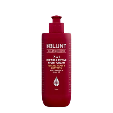 BBlunt 7 in 1 Repair & Revive Night Cream to Heal & Protect Hair Overnight - Limited Time Offer