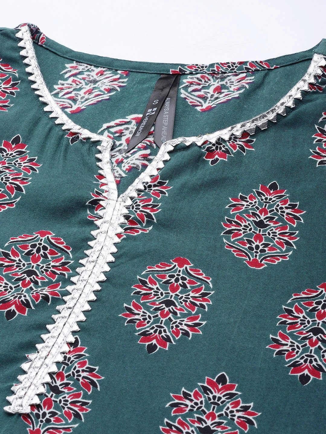 HERE&NOW Women Ethnic Motifs Printed Gotta Patti Kurta With Palazzos & With Dupatta
