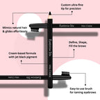Miss Claire Eyebrow Stix - Black - Distacart