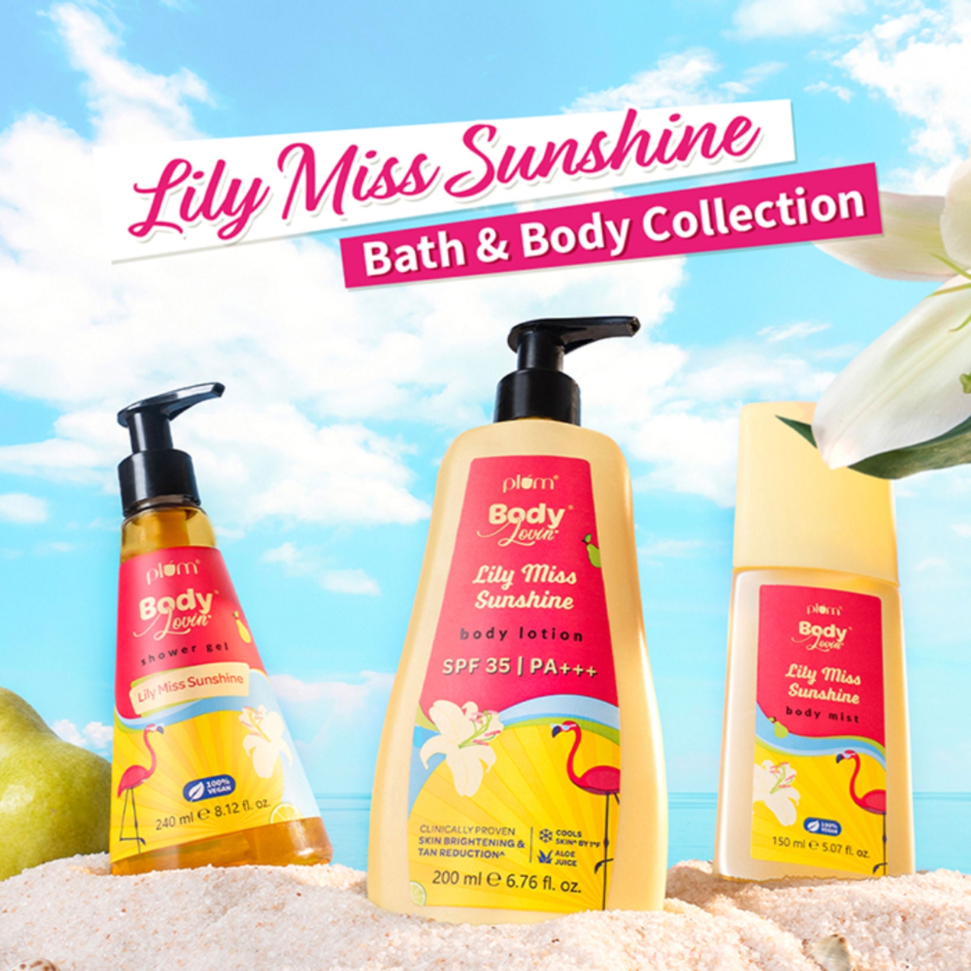 Plum BodyLovin Lily Miss Sunshine Shower Gel